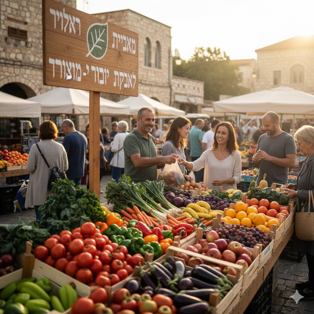 מכירת פירות וירקות מהחקלאי לצרכן